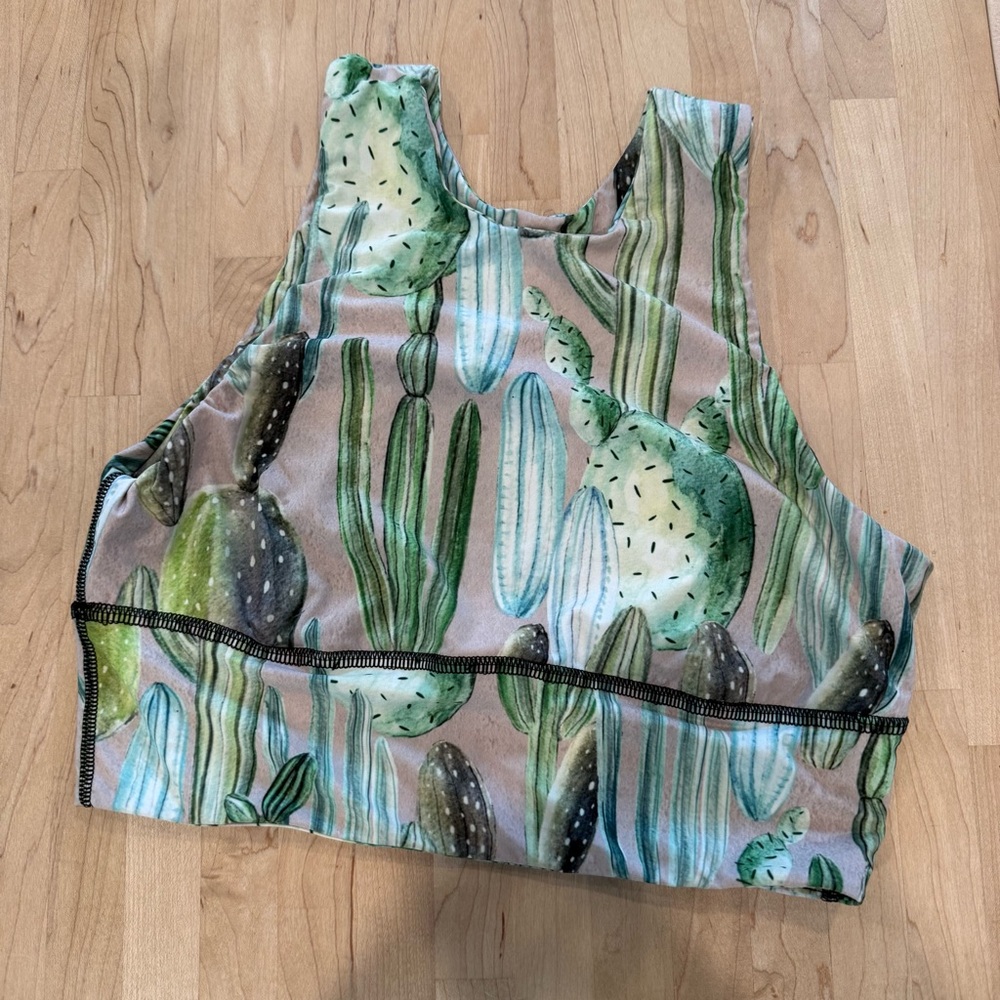 Cactus tank/sports bra